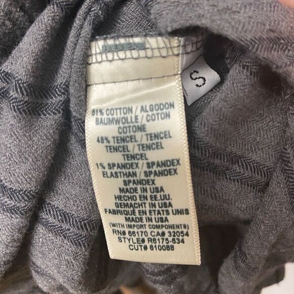 Anthropologie Cloth & Stone Grey Striped Tunic - Picture 9 of 9
